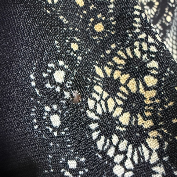 fx missony italy Black and Cream Star Pattern Dress - Picture 10 of 11